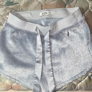 hollister fuzzy shorts